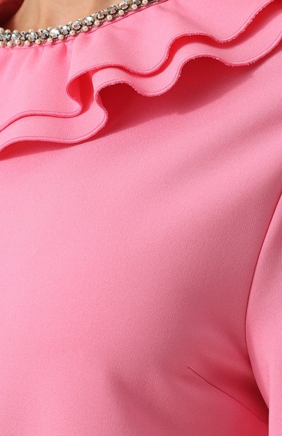 Платье с оборкой и накладными карманами GUCCI, арт. 538736/X901A, фото 5