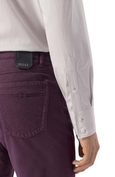 Хлопковая сорочка BRUNELLO CUCINELLI, арт. MW6940028, фото 5