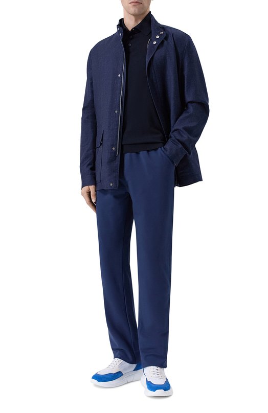 Комбинированные кроссовки Stefano Ricci UZ27G6682/TSSDPW Синий  UZ27G6682/TSSDPW Фото 2