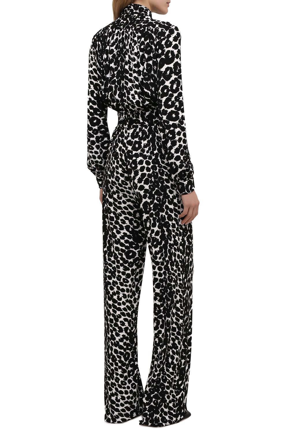 Комбинезон из вискозы TOM FORD черно-белого цвета по цене 481000 руб., арт. TUJ097-FAP116, фото 4 Комбинезон из вискозы TOM FORD, арт. TUJ097-FAP116, фото 4