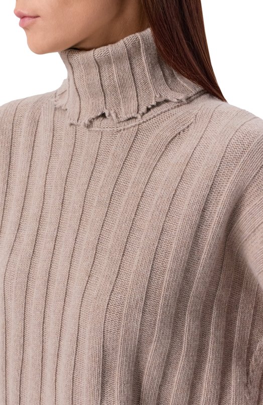 Свитер из кашемира и шерсти Isabel Benenato DK13F25 Бежевый  DK13F25 Фото 5