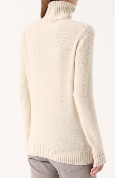 Кашемировый свитер прямого кроя с высоким воротником LORO PIANA, арт. FAF8380, фото 4