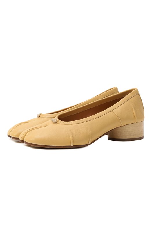 Кожаные туфли Tabi Maison Margiela S58WZ0128/P6378 Жёлтый S58WZ0128/P6378