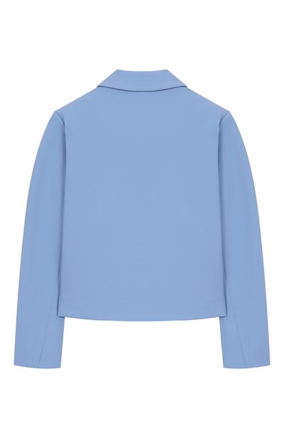 Жакет ELIE SAAB KIDS голубого цвета по цене 69950 руб., арт. EFGC024/TS0802_001, фото 2 Жакет ELIE SAAB KIDS, арт. EFGC024/TS0802_001, фото 2