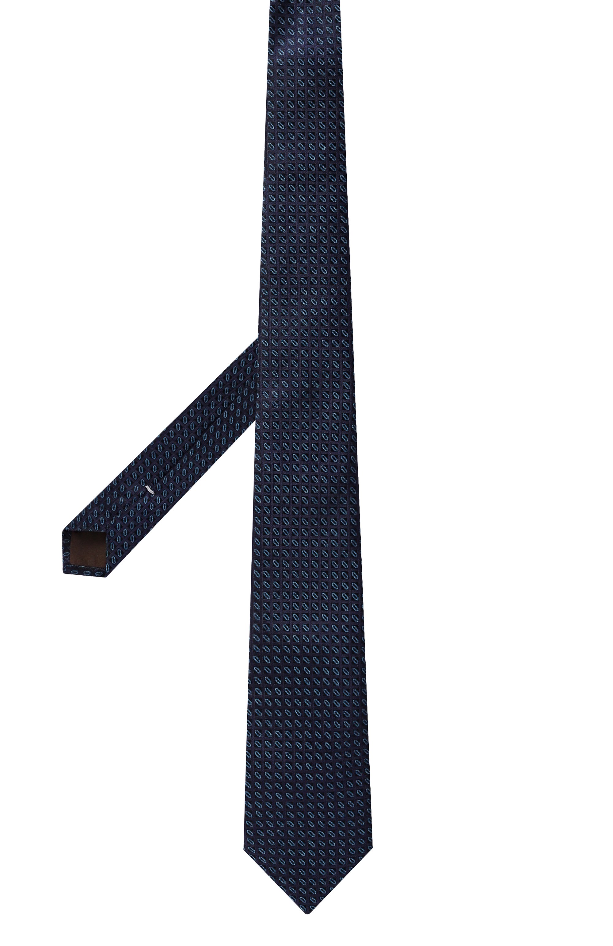 Шелковый галстук CANALI темно-синего цвета по цене 21000 руб., арт. 18/HJ04363, фото 3 Шелковый галстук CANALI, арт. 18/HJ04363, фото 3