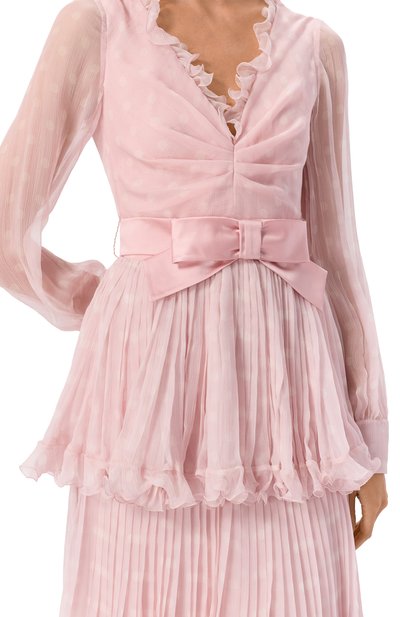 Шелковое платье VALENTINO, арт. 7B3VDLA5/9B3, фото 4