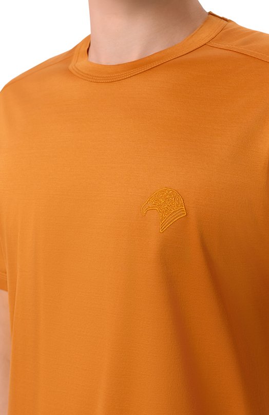 Хлопковая футболка Stefano Ricci MNH6105150/TE0001 Оранжевый  MNH6105150/TE0001 Фото 5