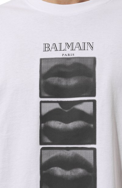 Хлопковая футболка BALMAIN, арт. DH0EG000/GE07, фото 5