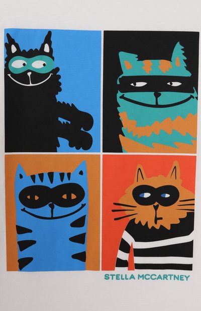 Хлопковая футболка STELLA MCCARTNEY, арт. TW8Q31, фото 3