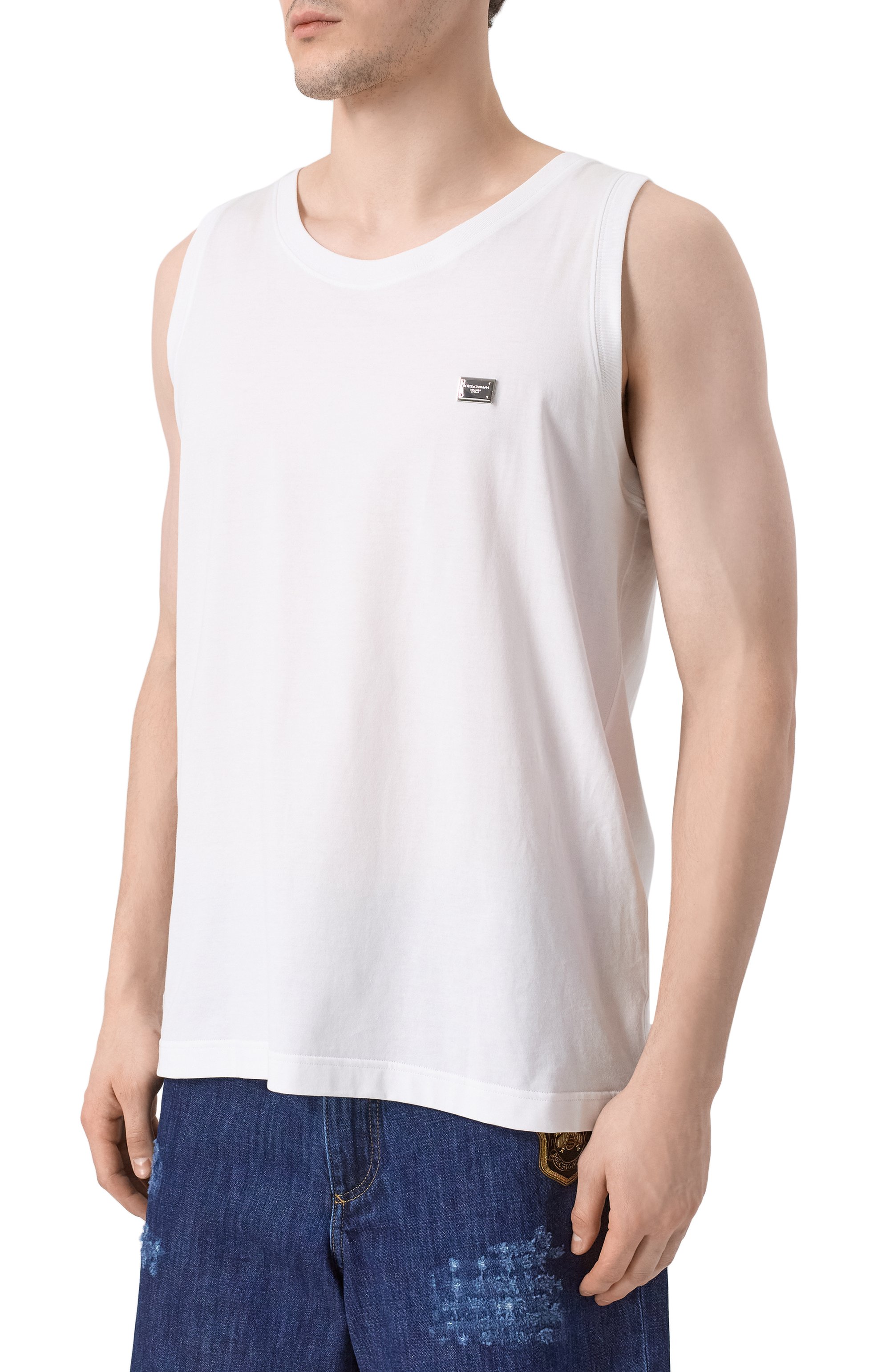 Хлопковая майка DOLCE & GABBANA, арт. G8QJ5T/G7N7A, фото 3