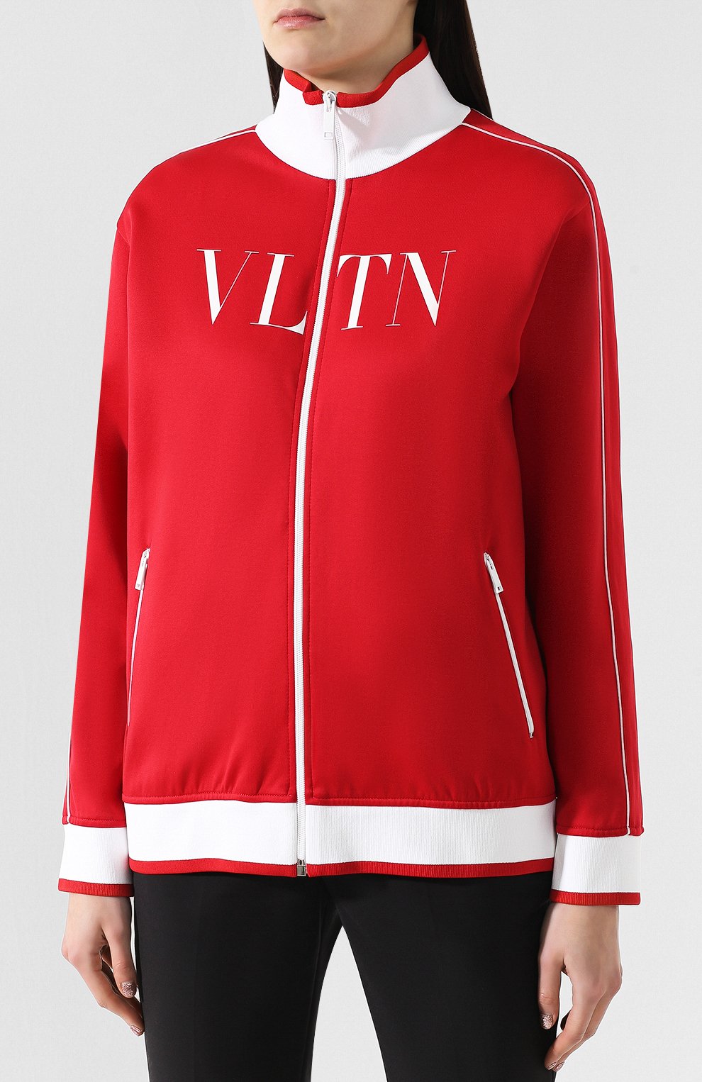 Толстовка VALENTINO красного цвета по цене 119000 руб., арт. RB3MF00N4N5, фото 3 Толстовка VALENTINO, арт. RB3MF00N4N5, фото 3