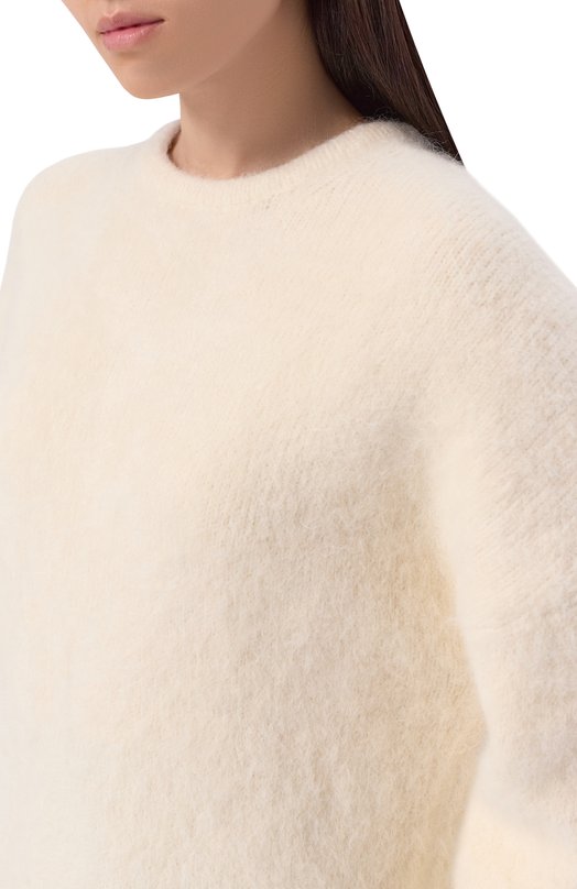 Шерстяной свитер Loulou de Saison MAE Кремовый  MAE Фото 5
