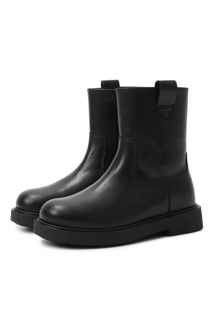 Кожаные ботинки EMPORIO ARMANI, арт. EB000800/AF18732