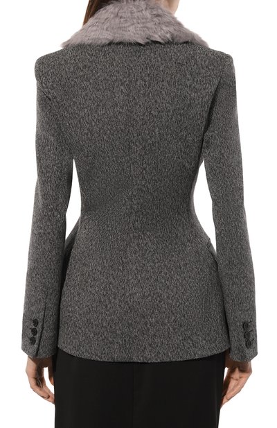 Жакет из хлопка и шерсти MSGM, арт. 3742MDG06X/247806, фото 4