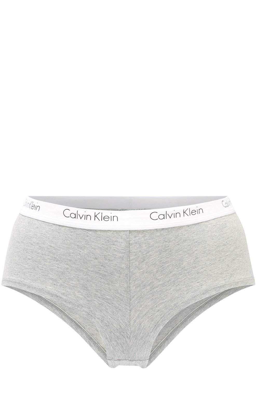 Хлопковые трусы-слипы с логотипом бренда CALVIN KLEIN серого цвета по цене 3570 руб., арт. 000QF1370E, фото 1 Хлопковые трусы-слипы с логотипом бренда CALVIN KLEIN, арт. 000QF1370E, фото 1