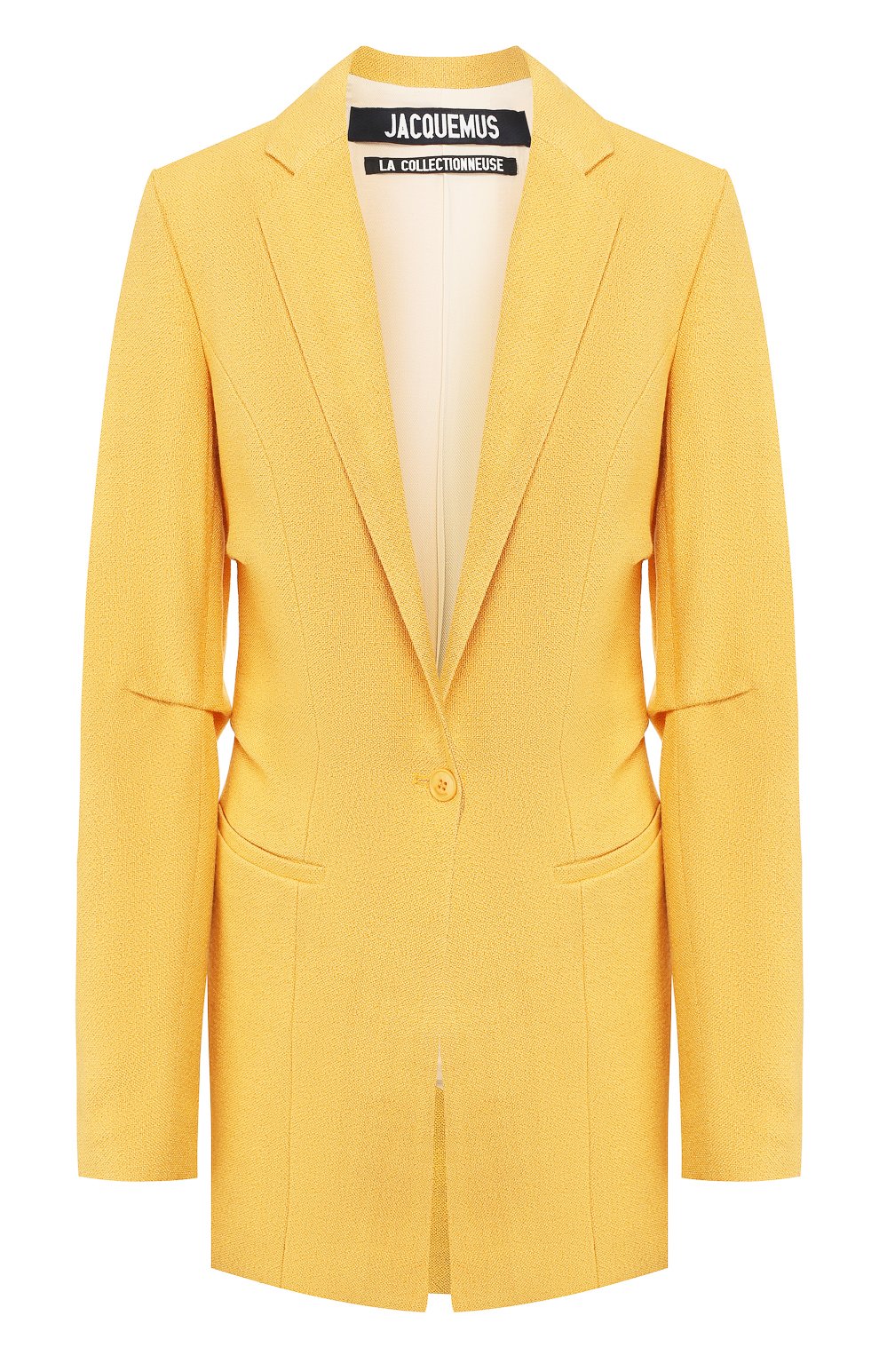 Жакет из вискозы JACQUEMUS оранжевого цвета по цене 49950 руб., арт. 193JA04/26750, фото 1 Жакет из вискозы JACQUEMUS, арт. 193JA04/26750, фото 1
