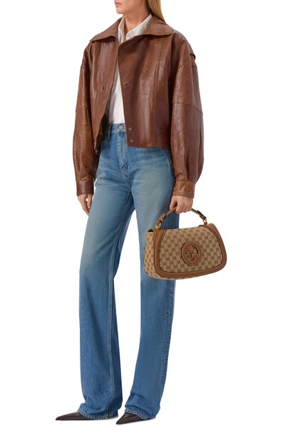 Сумка blondie large GUCCI коричневого цвета по цене 629000 руб., арт. 815716/HAAKG, фото 3 Сумка blondie large GUCCI, арт. 815716/HAAKG, фото 3