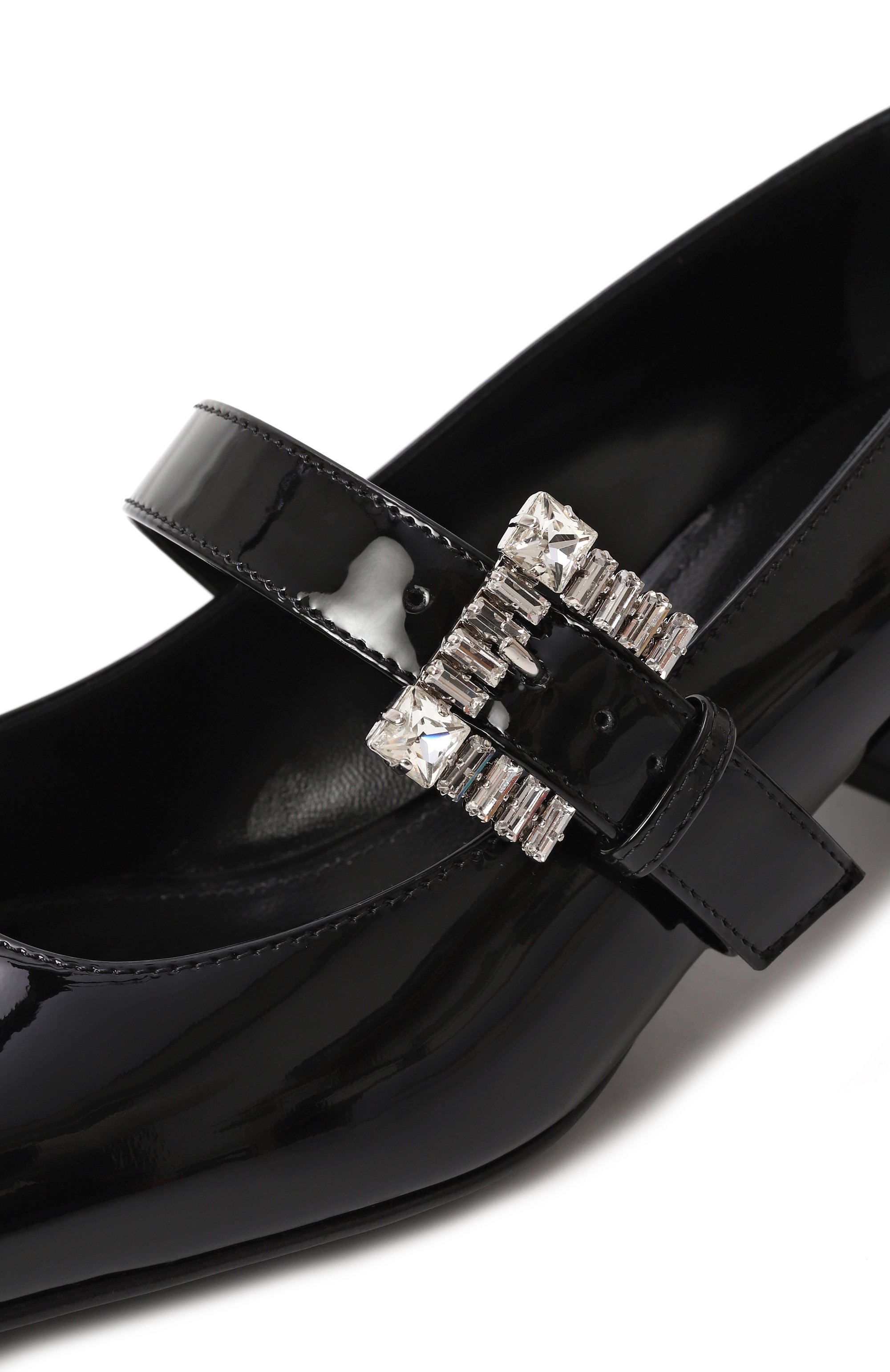 Кожаные туфли sr twenty buckle SERGIO ROSSI черного цвета по цене 99500 руб., арт. B07400-MVIV01, фото 7 Кожаные туфли sr twenty buckle SERGIO ROSSI, арт. B07400-MVIV01, фото 7