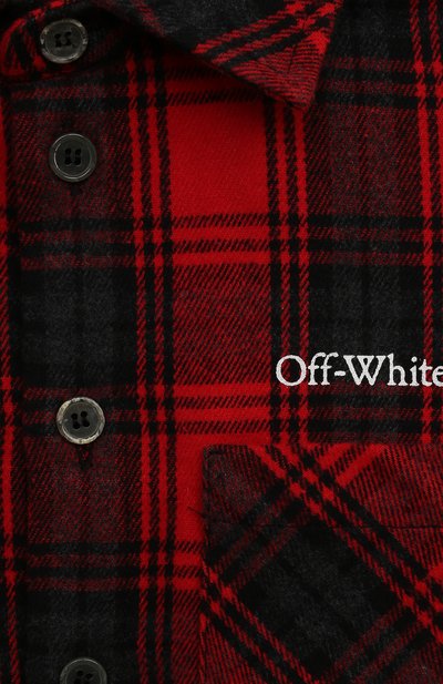 Хлопковая рубашка OFF-WHITE, арт. 0BGA001F23FAB002, фото 3