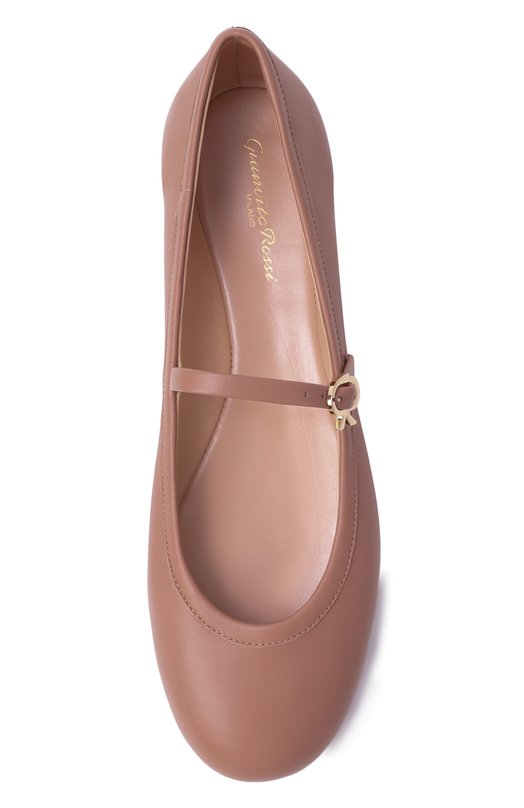Кожаные балетки Carla Gianvito Rossi G22223.05G0M.NAPPRAL Бежевый  G22223.05G0M.NAPPRAL Фото 6