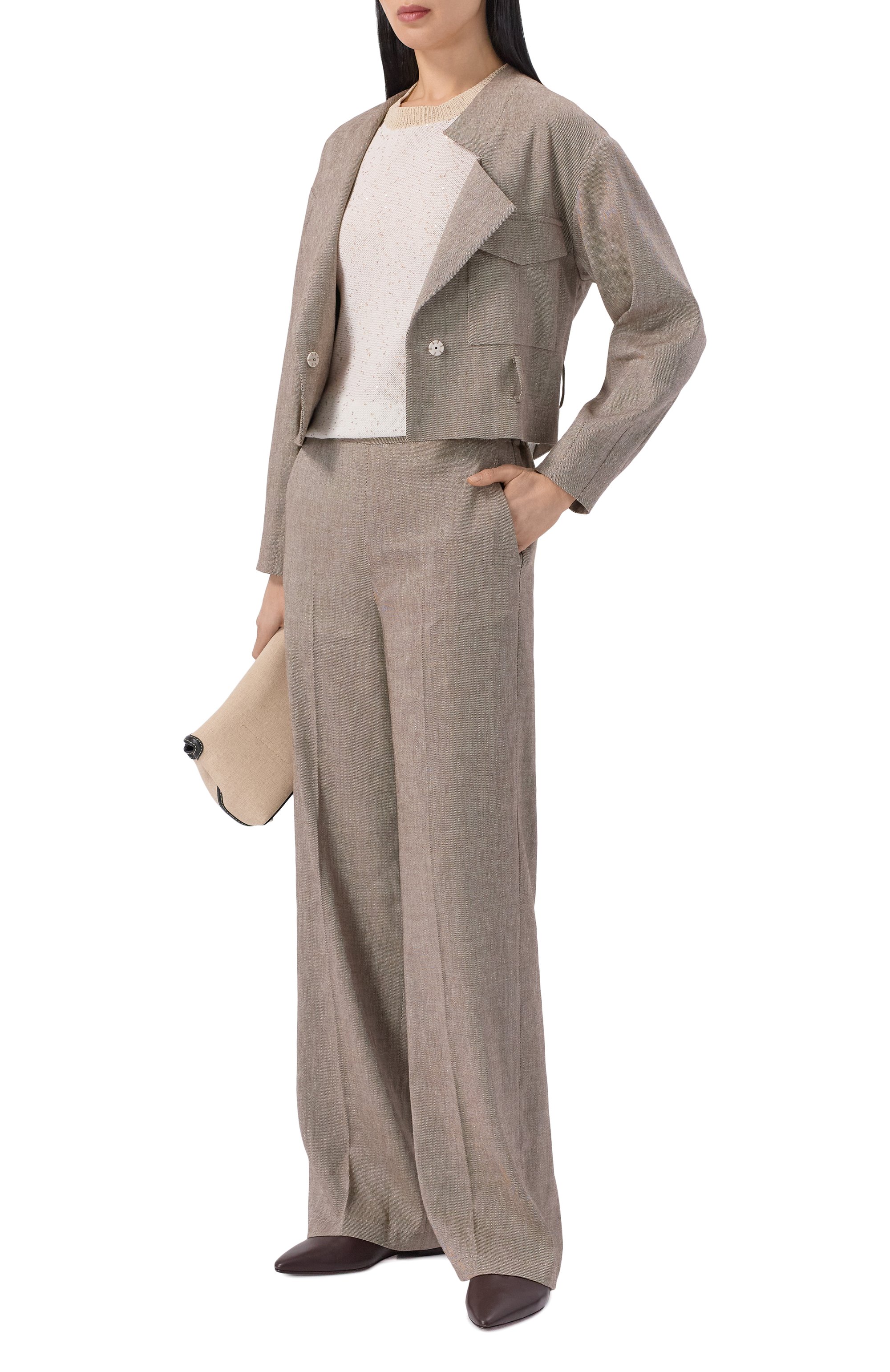 Хлопковый пуловер LORENA ANTONIAZZI, арт. P26124TM34A/3049, фото 2