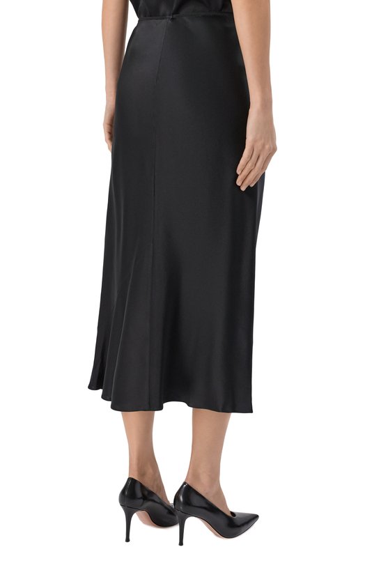 Атласная юбка Dorothee Schumacher 049504 Чёрный  049504 Фото 4