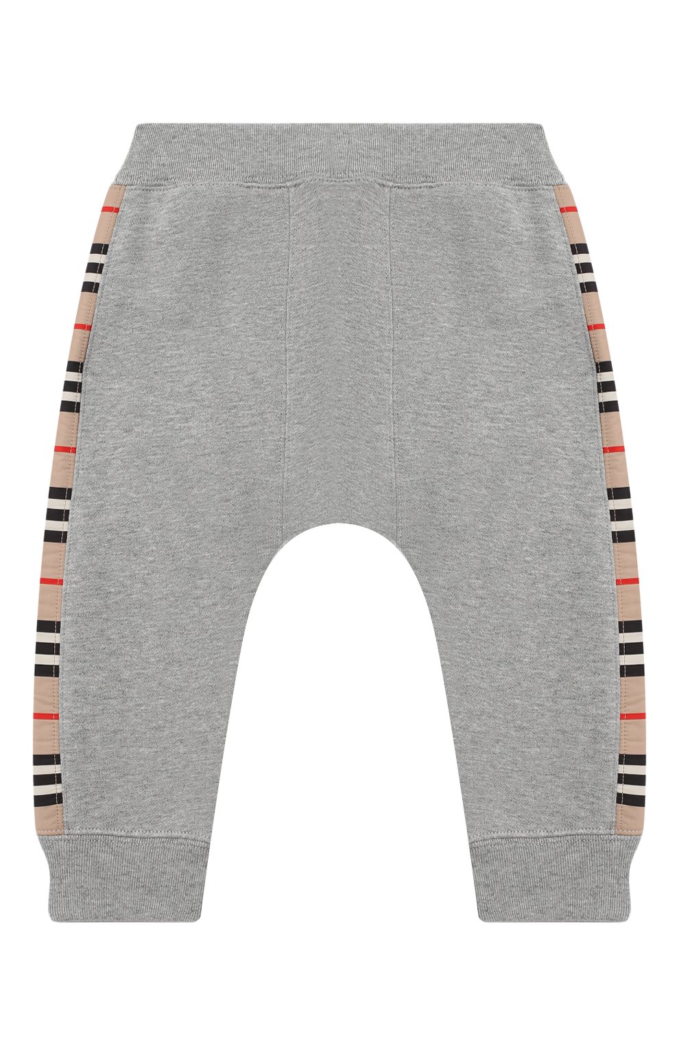 Хлопковые джоггеры BURBERRY серого цвета по цене 11650 руб., арт. 8031666, фото 2 Хлопковые джоггеры BURBERRY, арт. 8031666, фото 2