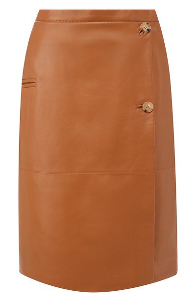 Женская кожаная юбка BURBERRY, арт. 4560674