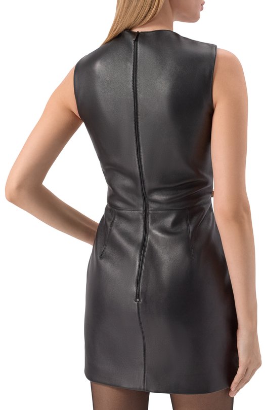 Кожаное платье David Koma PF25DK76D Чёрный  PF25DK76D Фото 4