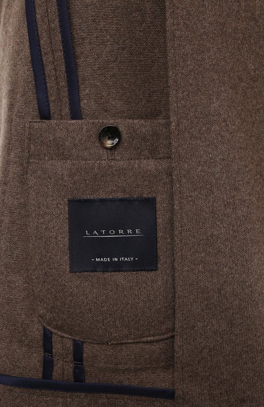 Кашемировый пиджак Sartoria Latorre JD74/JG158 Коричневый  JD74/JG158 Фото 8