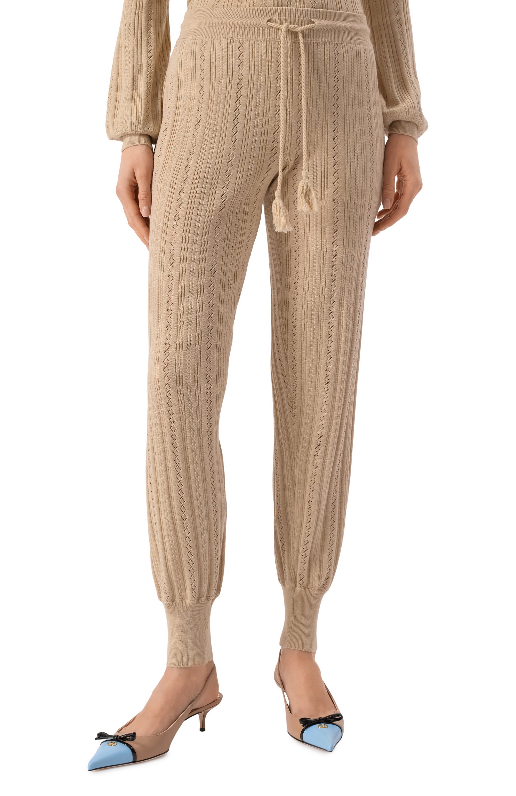 Шерстяные джоггеры VALENTINO, арт. 6B3KF01Z935, фото 3