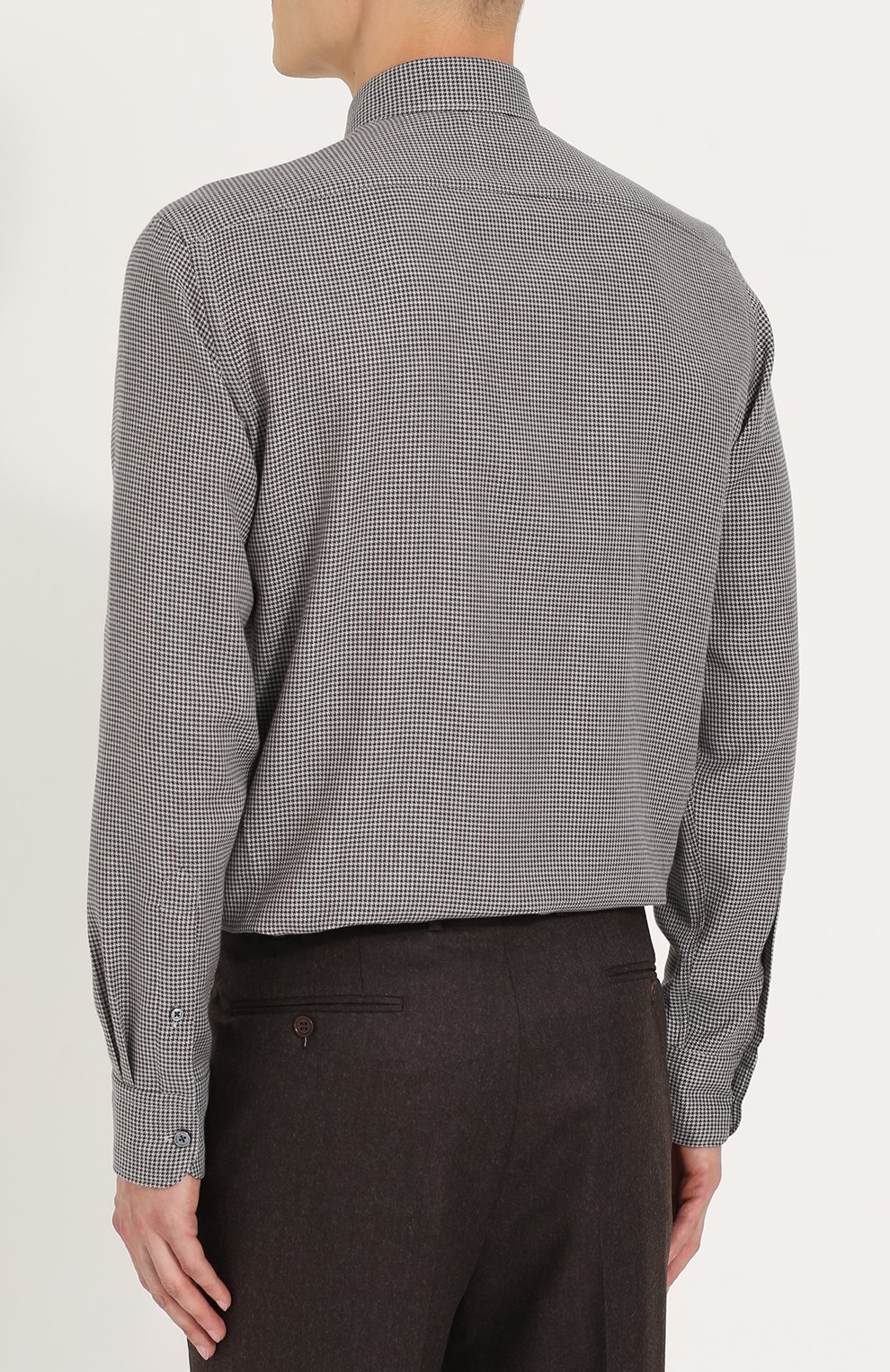 Рубашка из смеси хлопка и кашемира ZEGNA, арт. UNX37/SRF5, фото 4