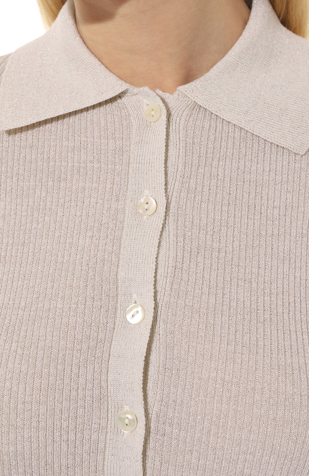 Шерстяное поло P.A.R.O.S.H. кремового цвета по цене 27800 руб., арт. L0ULUX-D540674, фото 5 Шерстяное поло P.A.R.O.S.H., арт. L0ULUX-D540674, фото 5