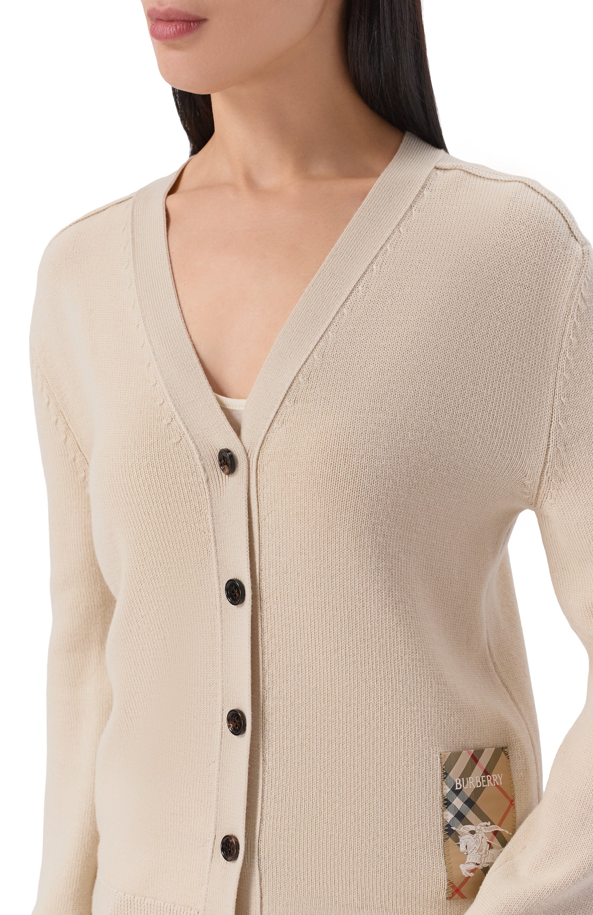 Шерстяной кардиган BURBERRY, арт. 8102690, фото 5