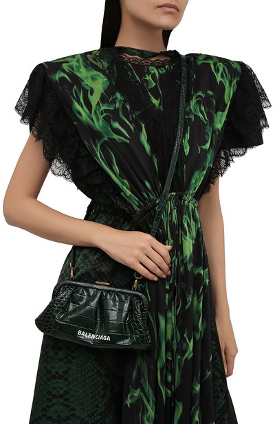Клатч cloud xs BALENCIAGA изумрудного цвета по цене 67350 руб., арт. 618895/1R05M, фото 5 Клатч cloud xs BALENCIAGA, арт. 618895/1R05M, фото 5