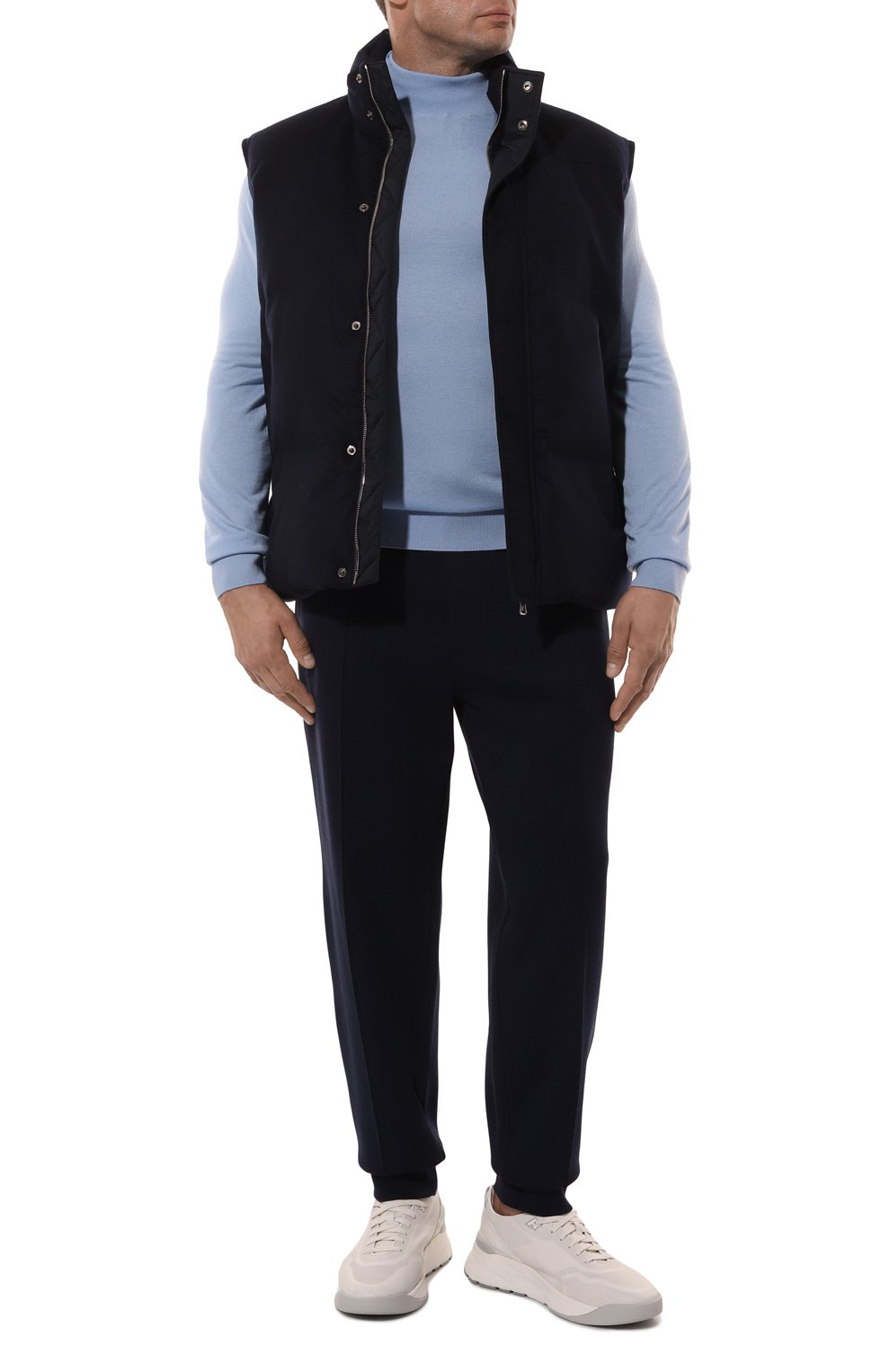 Джоггеры из хлопка и кашемира BRUNELLO CUCINELLI, арт. MM831B2332, фото 2