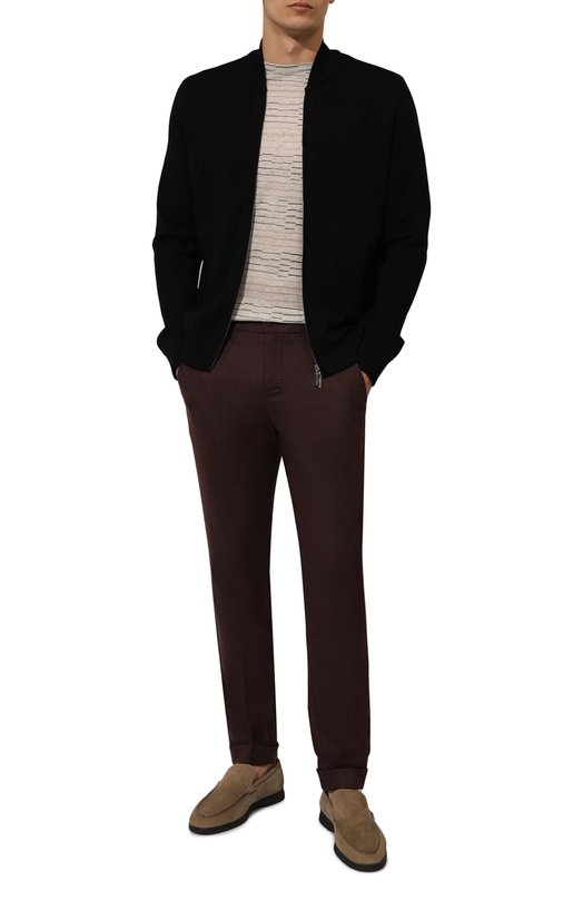 Льняная футболка Giorgio Armani GM000301/TE11562 Бежевый  GM000301/TE11562 Фото 2