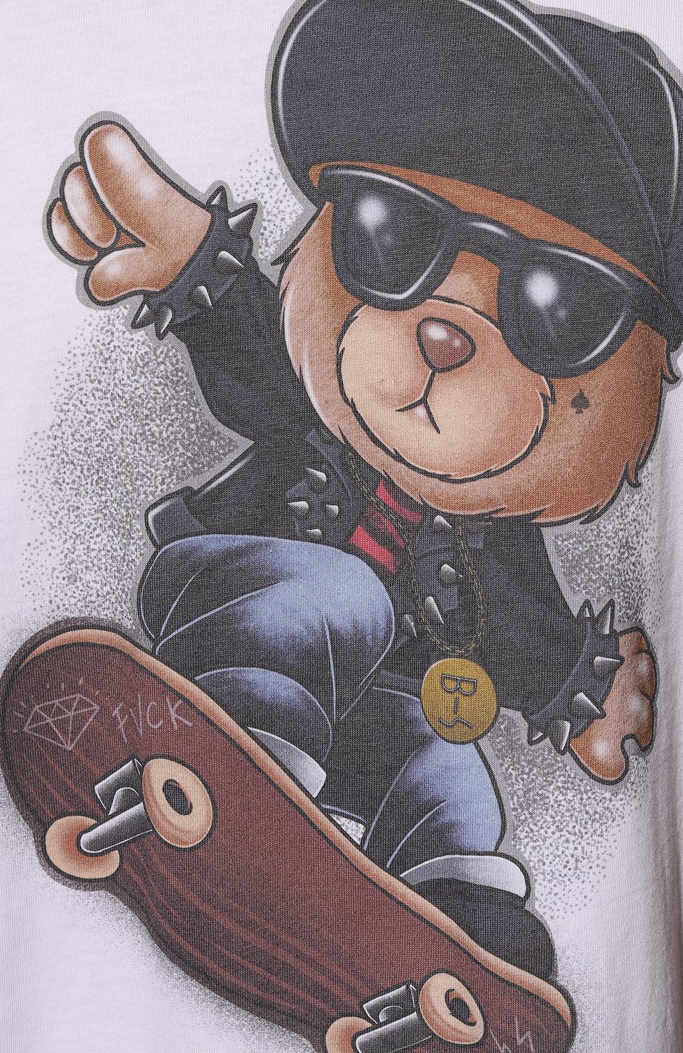 Хлопковая футболка BISIBIGLIO, арт. TEDDY PUNSKATE/2212 RIF (C0TT0NE PESANTE), фото 5