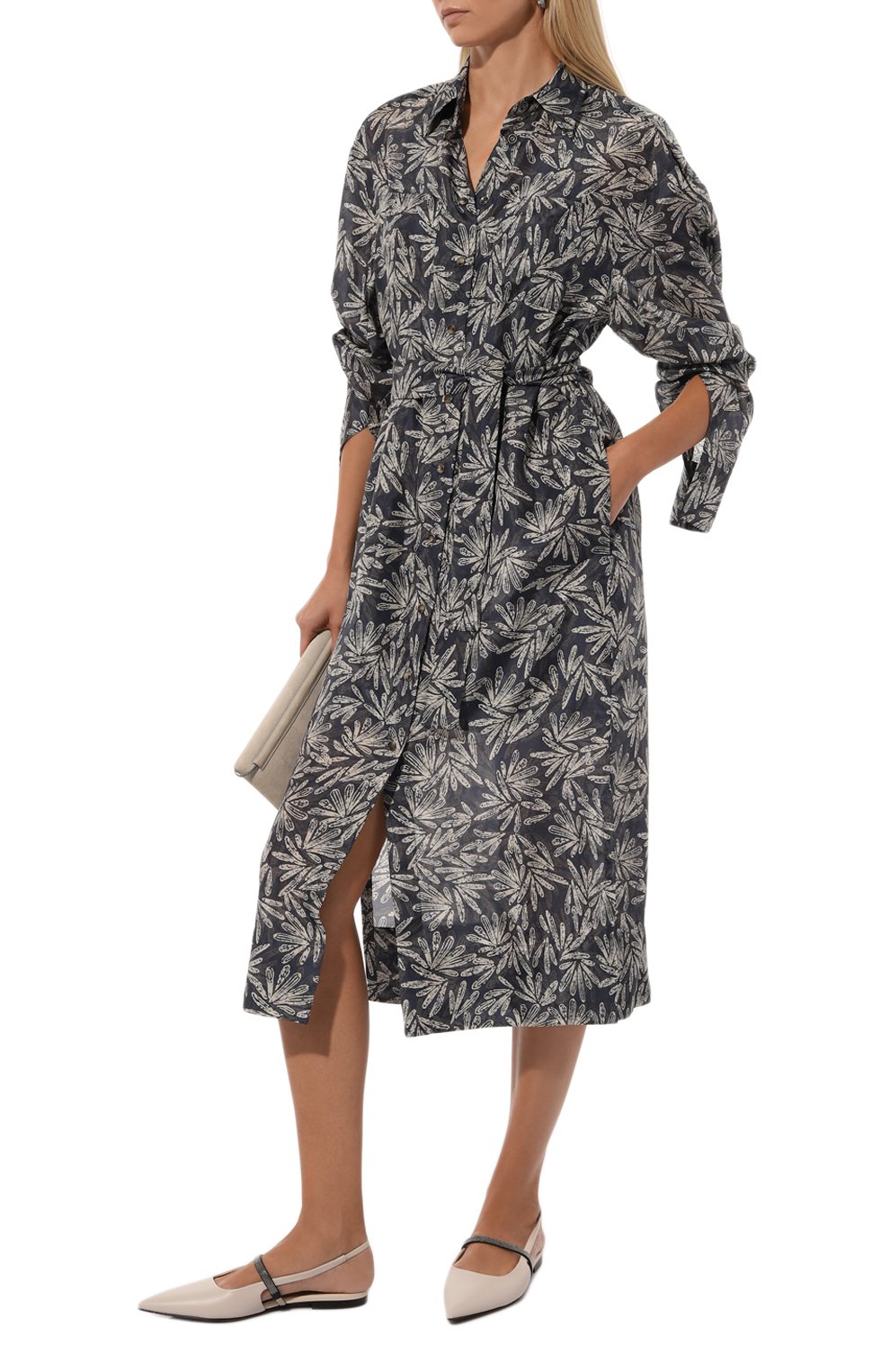 Шелковое платье BRUNELLO CUCINELLI, арт. MP913AFE12, фото 2