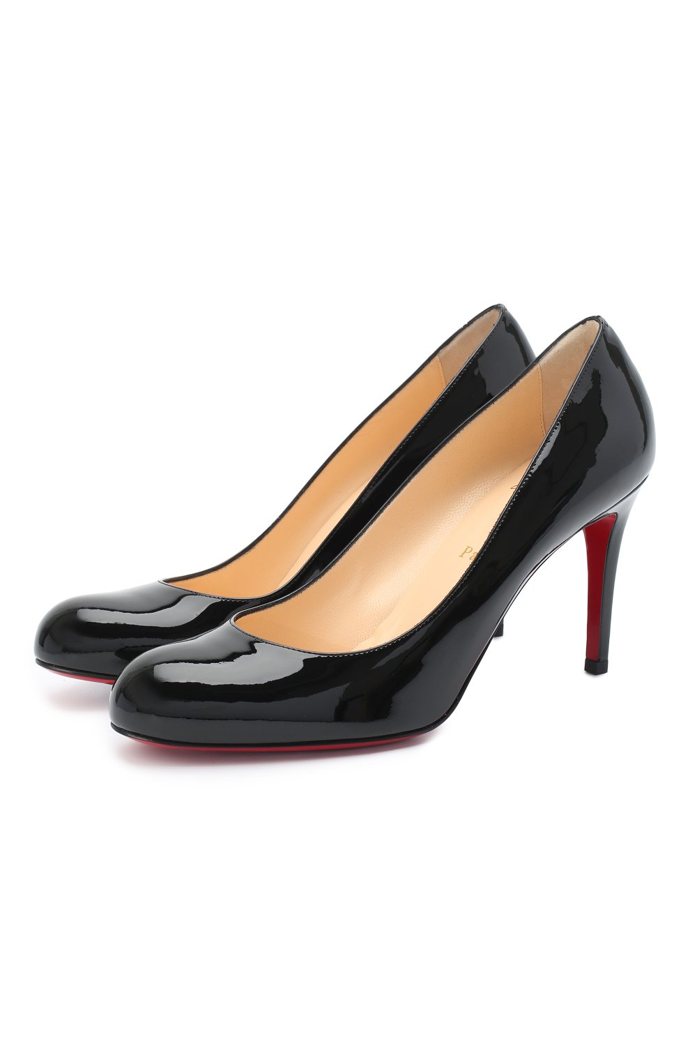 Кожаные туфли simple 85 CHRISTIAN LOUBOUTIN, арт. simple pump 85 patent calf, фото 1