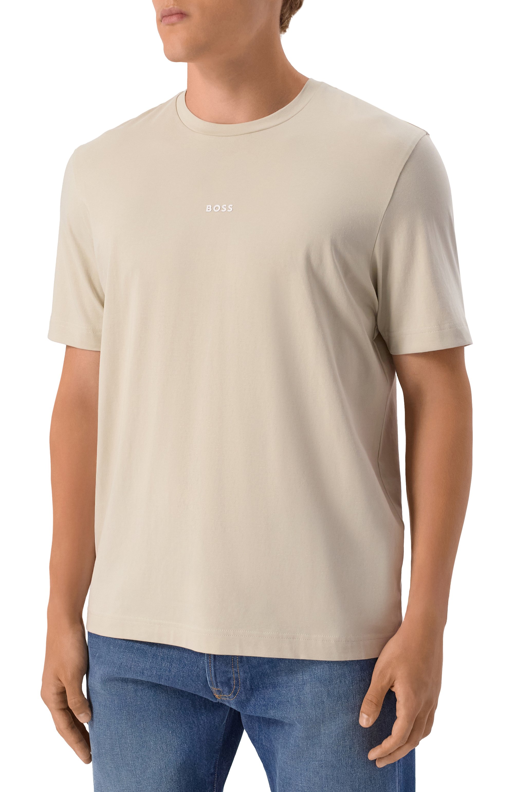 Хлопковая футболка BOSS ORANGE, арт. 50473278, фото 3
