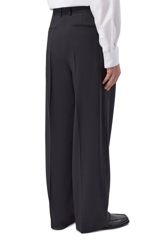 Шерстяные брюки MSGM 4040MP11/267100 Чёрный  4040MP11/267100 Фото 4