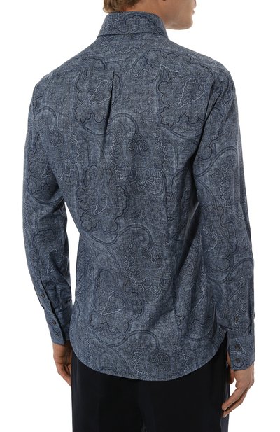 Хлопковая рубашка BRUNELLO CUCINELLI, арт. MY6181718, фото 4