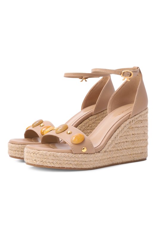 Кожаные босоножки Gianvito Rossi G61782.70RIC.CLNSAND Бежевый G61782.70RIC.CLNSAND