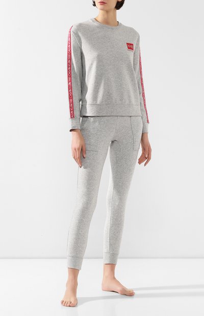 Хлопковый свитшот CALVIN KLEIN, арт. QS6320E, фото 2