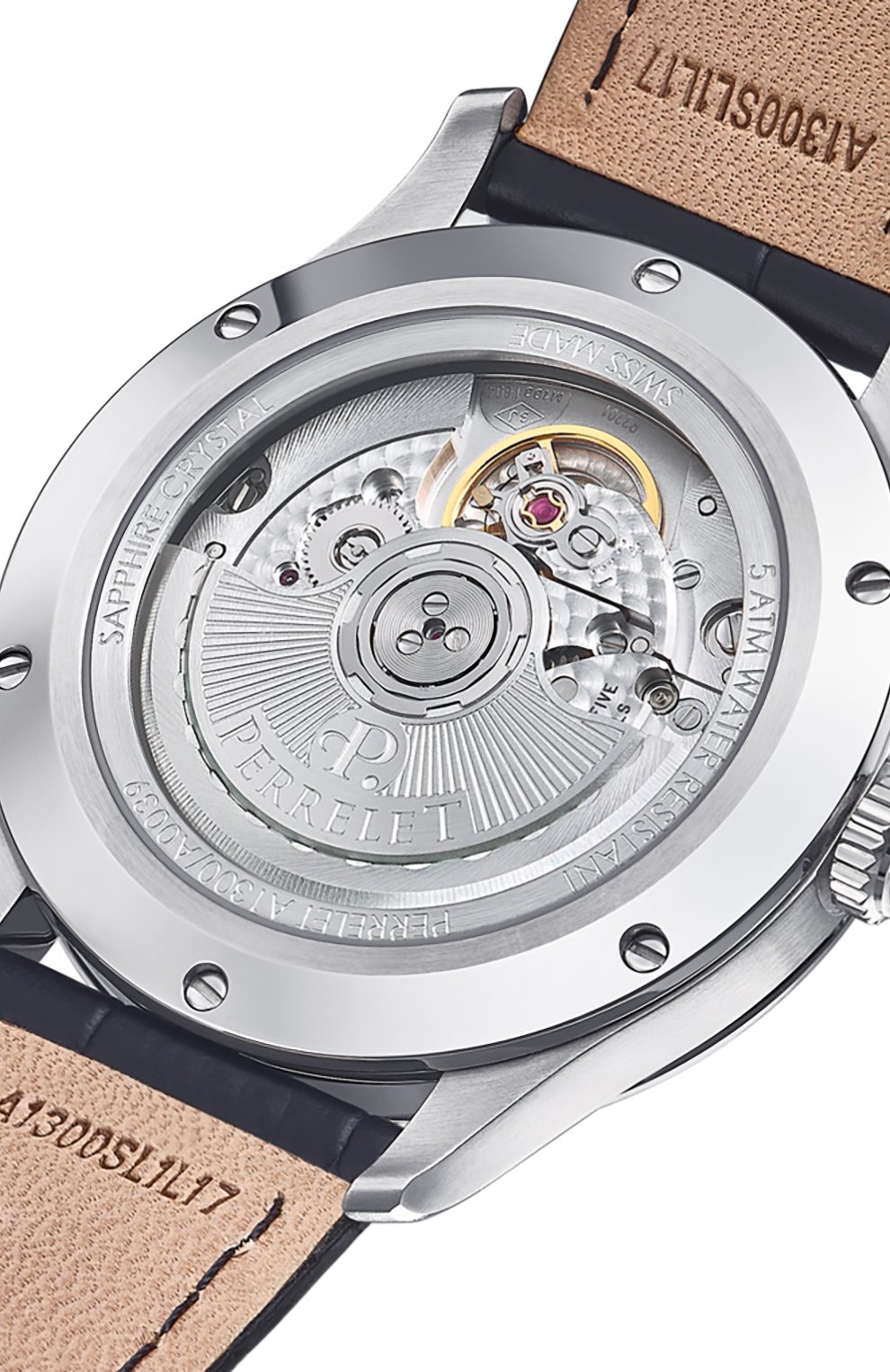 Часы weekend 3 hands blue PERRELET бесцветного цвета по цене 159300 руб., арт. A1300/7, фото 2 Часы weekend 3 hands blue PERRELET, арт. A1300/7, фото 2