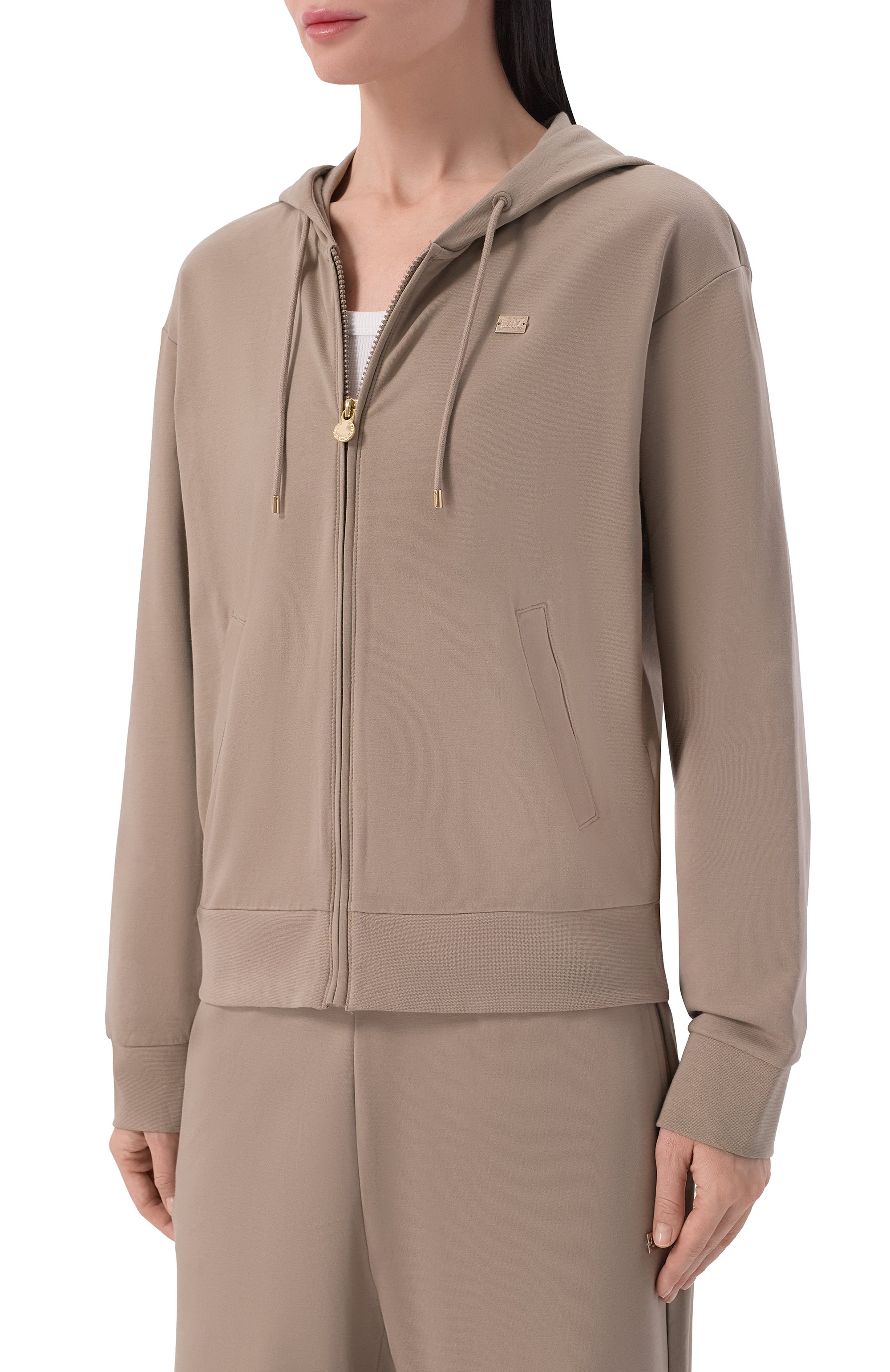 Хлопковый костюм EA7 коричневого цвета по цене 19950 руб., арт. 7W000464/AF13135, фото 2 Хлопковый костюм EA7, арт. 7W000464/AF13135, фото 2