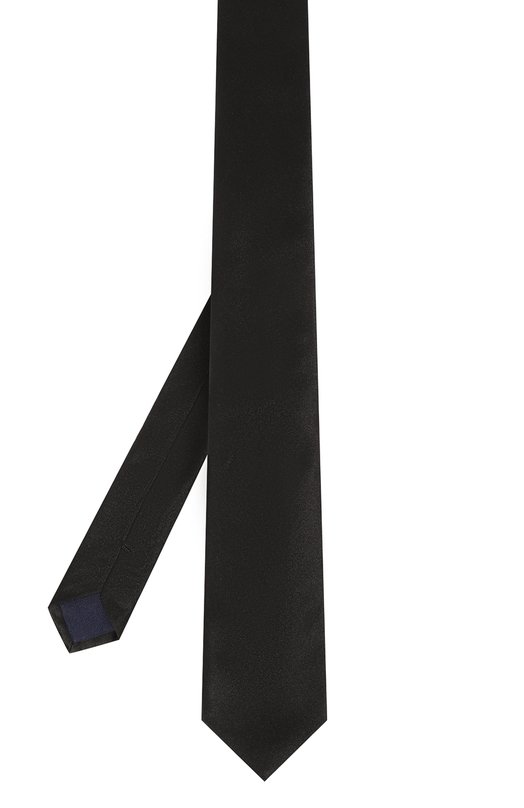 Шелковый галстук Corneliani 93U302-9320300 Чёрный  93U302-9320300 Фото 3