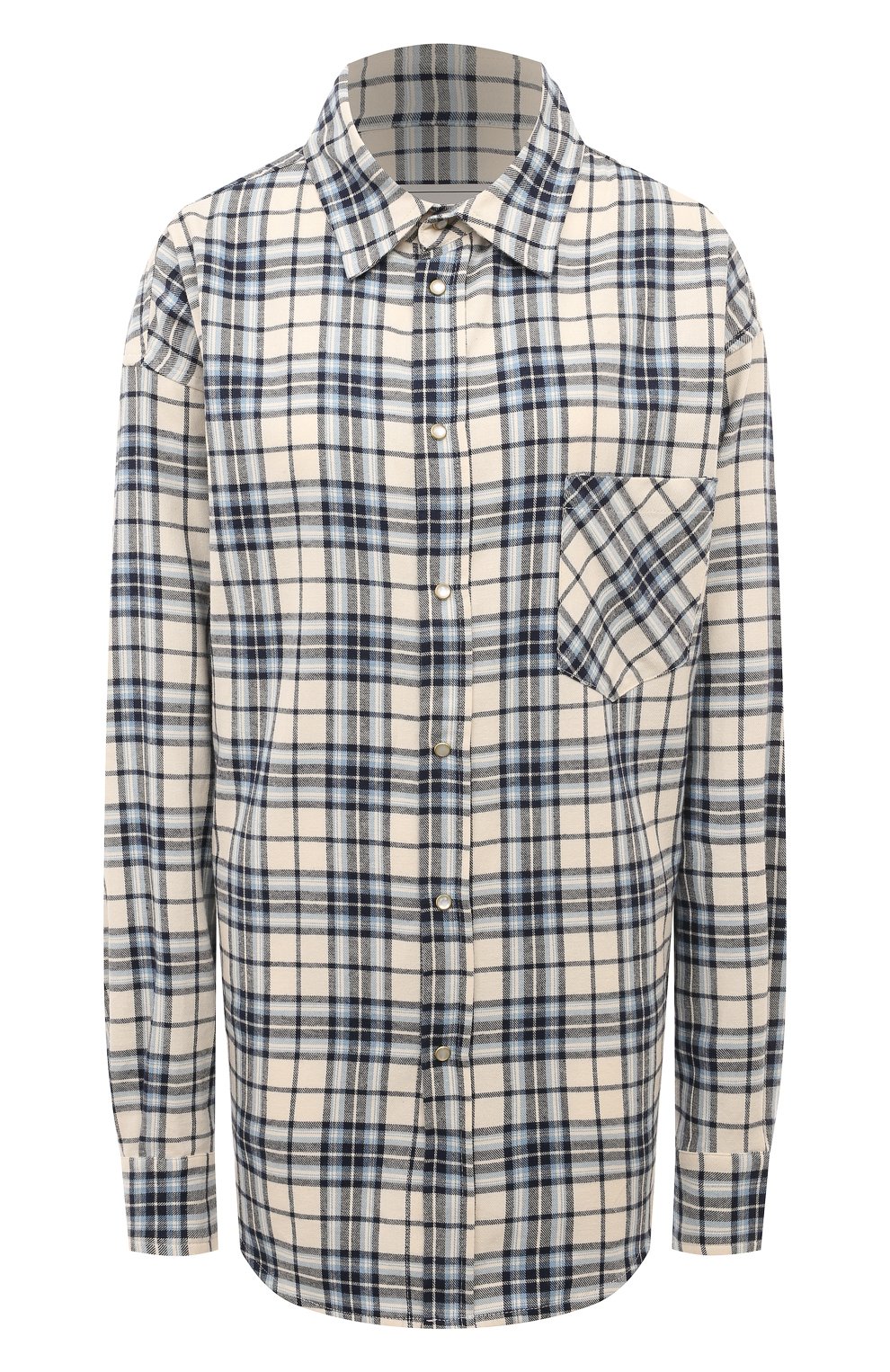 Хлопковая рубашка FORTE DEI MARMI COUTURE кремового цвета по цене 38950 руб., арт. 24WF3106, фото 1 Хлопковая рубашка FORTE DEI MARMI COUTURE, арт. 24WF3106, фото 1