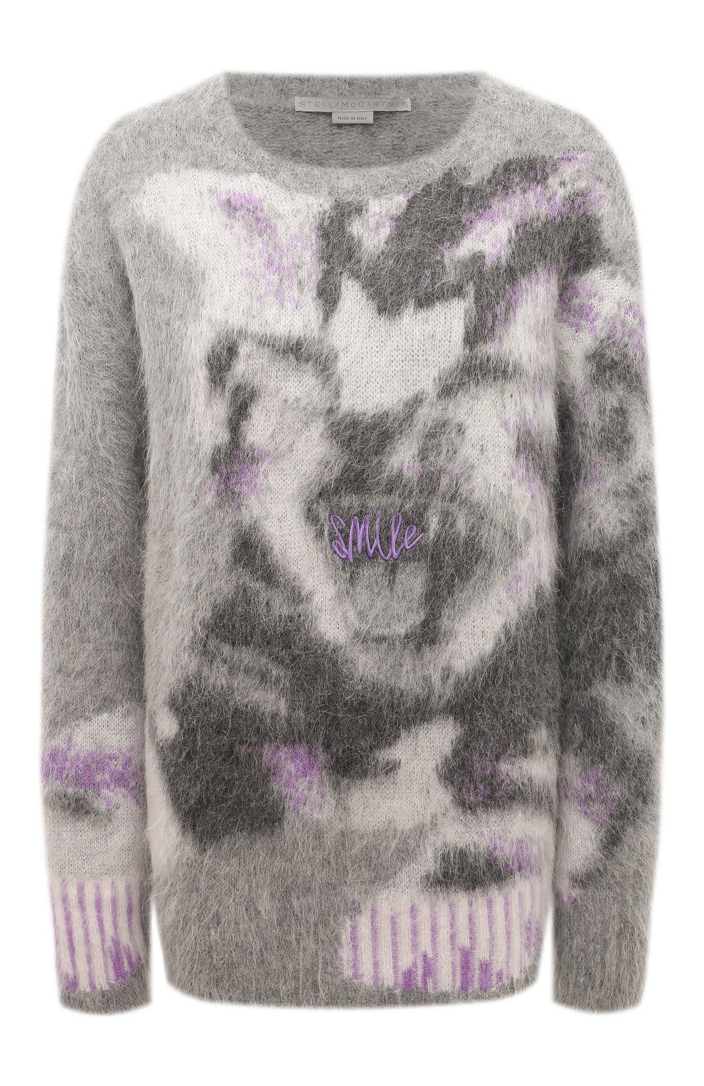 Шерстяной свитер STELLA MCCARTNEY серого цвета по цене 154000 руб., арт. 6K0828/3S2509, фото 1 Шерстяной свитер STELLA MCCARTNEY, арт. 6K0828/3S2509, фото 1